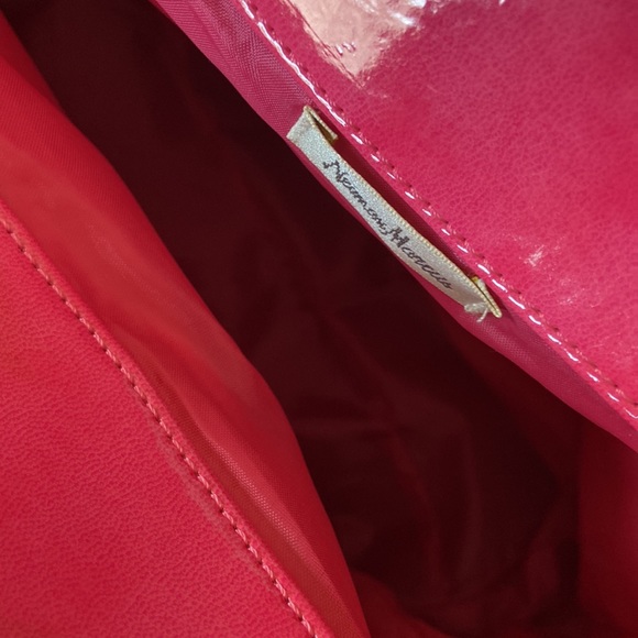 Bubble Gum Faux Patent Leather Neiman Marcus Tote - Picture 5 of 5